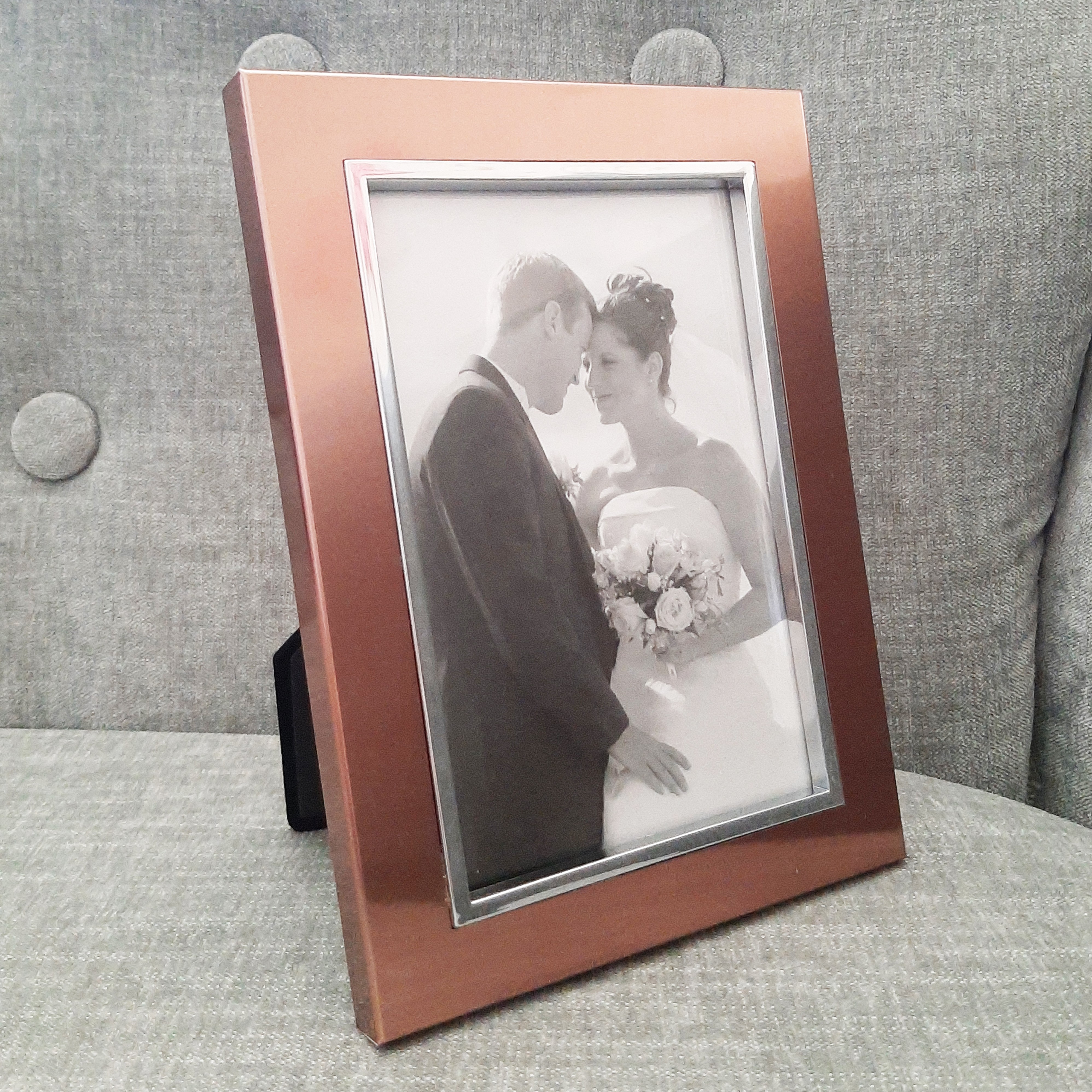 2068C 10x15 fém képkeret - rosegold