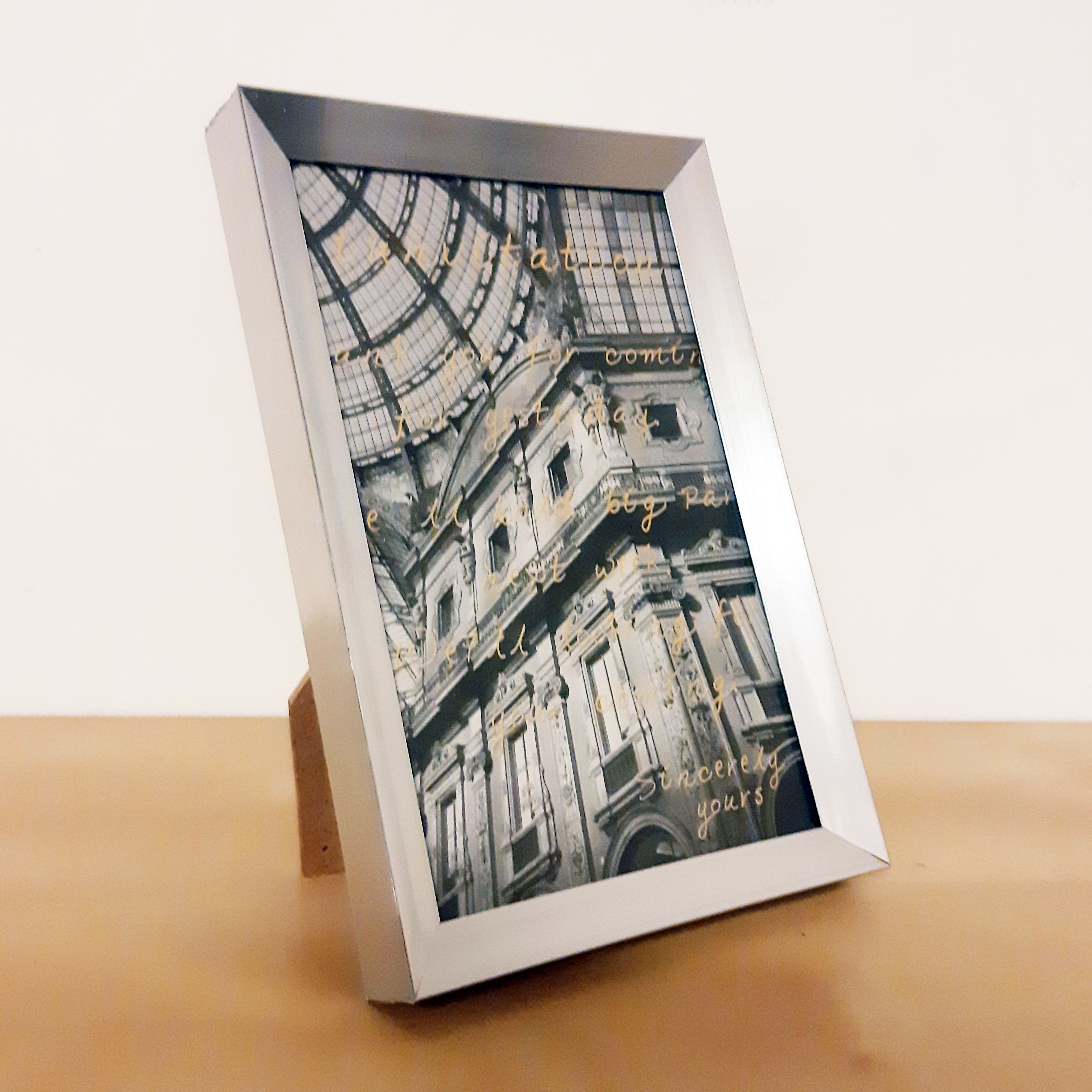 10x15 alu képkeret - szürke